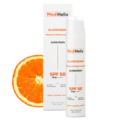 Glutathione Mineral Sunscreen SPF50 PA++++ for Men and Women 50ml | Water and Sweat Resistant | UVA and UVB Protection | Enhance Skin Tone | Light Weight, No White Cast | All Skin Types
