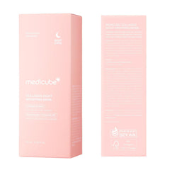 Medicube Collagen Overnight Wrapping Peel Off Facial Mask Pack - Elasticity & Hydration Care, Reduces Sagging & Dullness - Hydrolyzed Collagen For Glowing Skin - Korean Skin Care, 2.53 fl.oz - Dermalove